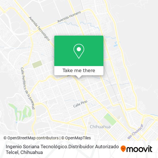 Mapa de Ingenio Soriana Tecnológico.Distribuidor Autorizado Telcel