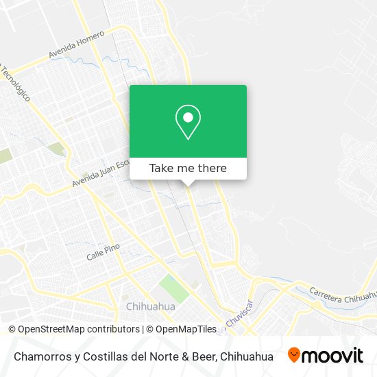 Mapa de Chamorros y Costillas del Norte & Beer