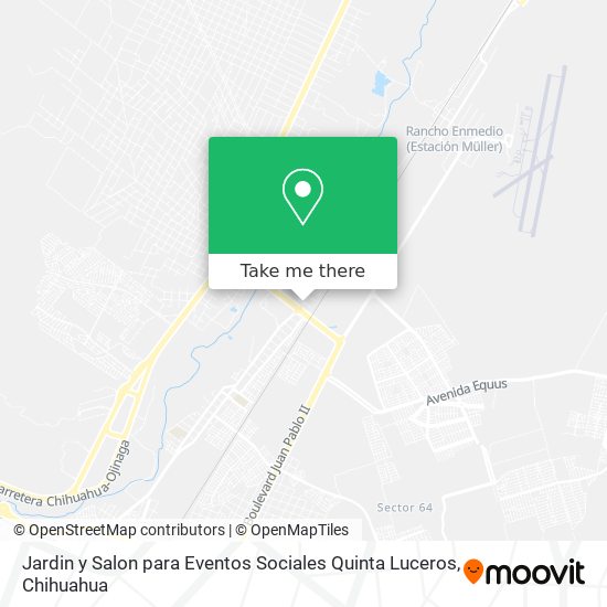 Jardin y Salon para Eventos Sociales Quinta Luceros map