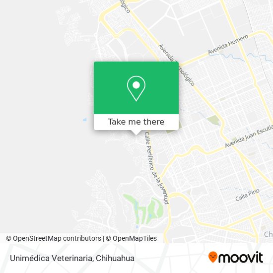 Mapa de Unimédica Veterinaria