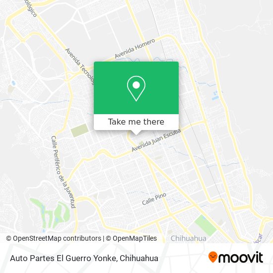 Auto Partes El Guerro Yonke map