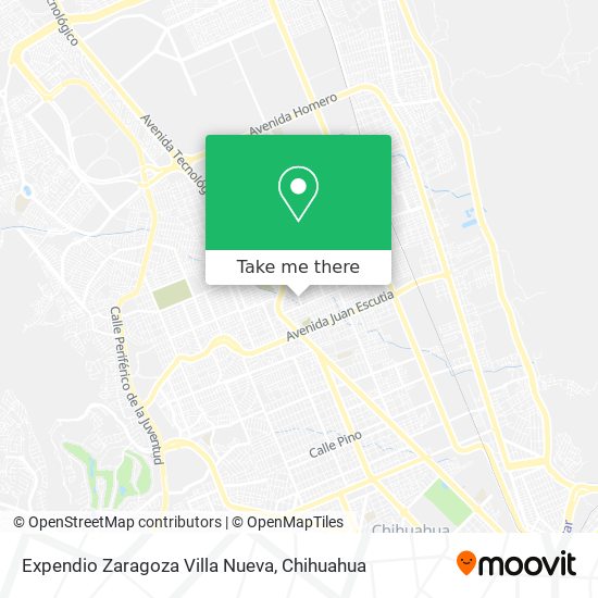 Expendio Zaragoza Villa Nueva map