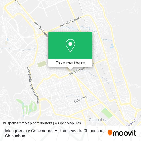 Mangueras y Conexiones Hidraulicas de Chihuahua map