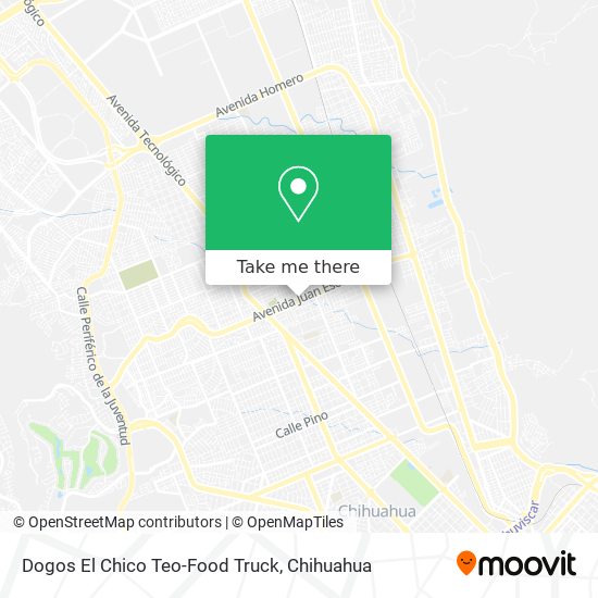 Mapa de Dogos El Chico Teo-Food Truck