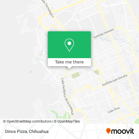 Dinos Pizza map