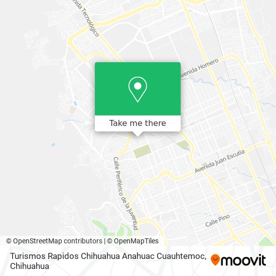 Turismos Rapidos Chihuahua Anahuac Cuauhtemoc map