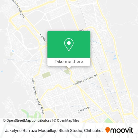 Jakelyne Barraza Maquillaje Blush Studio map