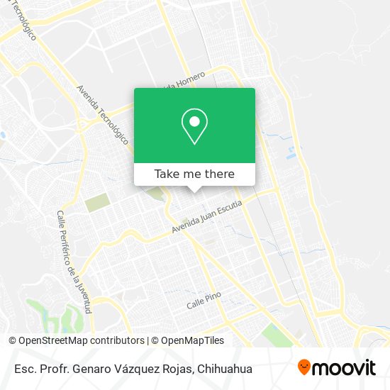 Mapa de Esc. Profr. Genaro Vázquez Rojas