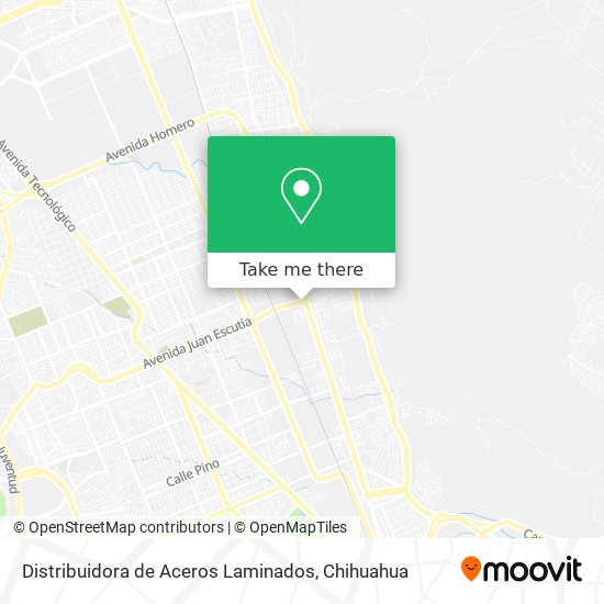 Mapa de Distribuidora de Aceros Laminados