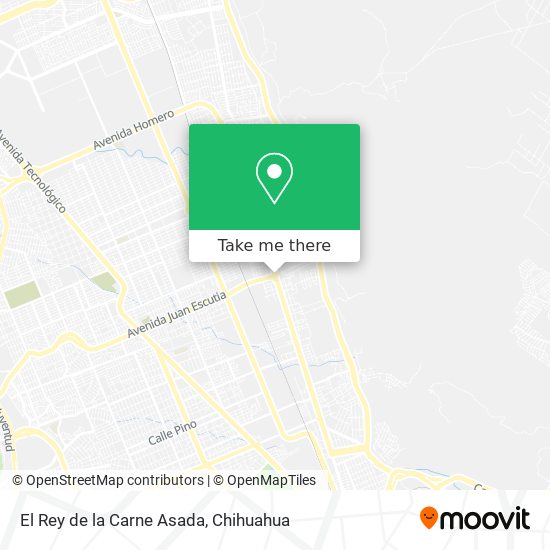 El Rey de la Carne Asada map
