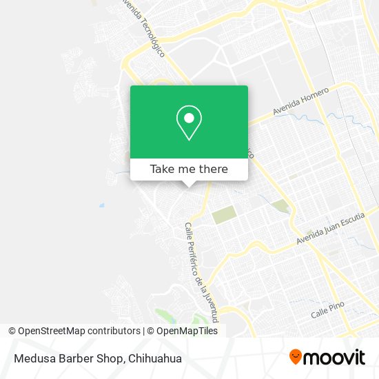 Mapa de Medusa Barber Shop