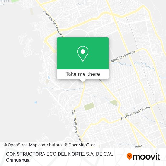 CONSTRUCTORA ECO DEL NORTE, S.A. DE C.V. map