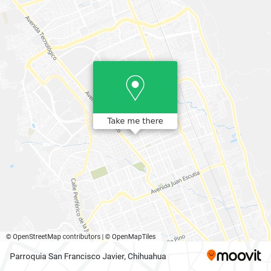 Mapa de Parroquia San Francisco Javier