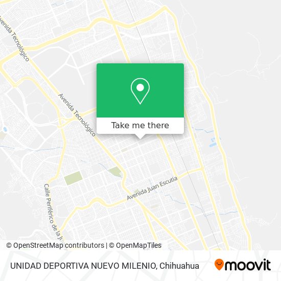 Mapa de UNIDAD DEPORTIVA NUEVO MILENIO