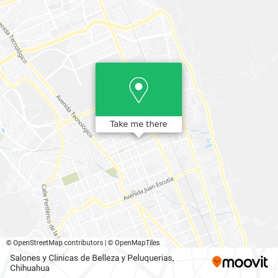 Salones y Clinicas de Belleza y Peluquerias map