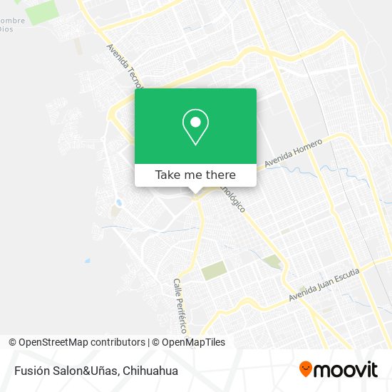 Fusión Salon&Uñas map