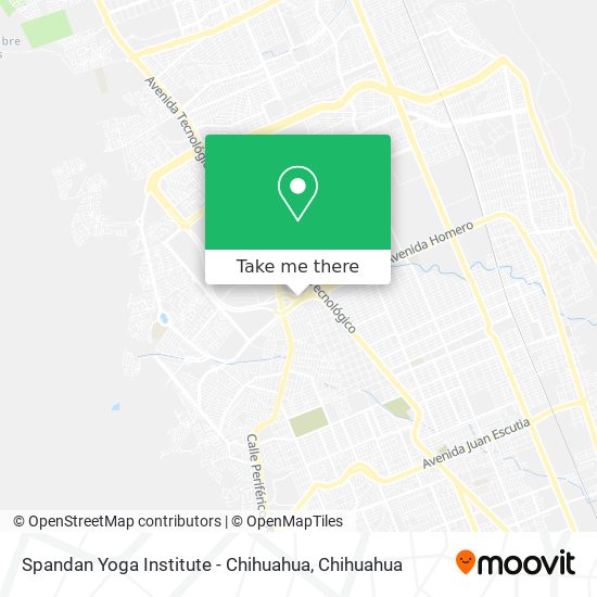 Spandan Yoga Institute - Chihuahua map