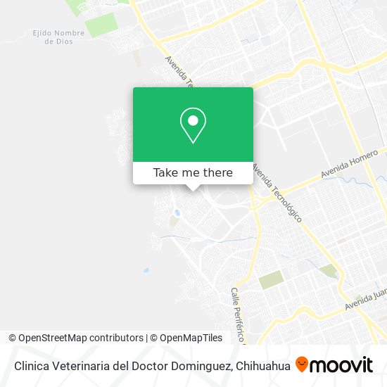 Clinica Veterinaria del Doctor Dominguez map