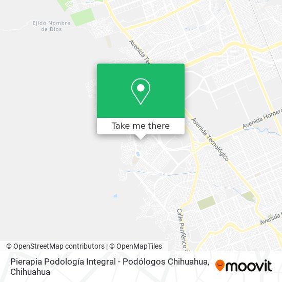 Pierapia Podología Integral - Podólogos Chihuahua map