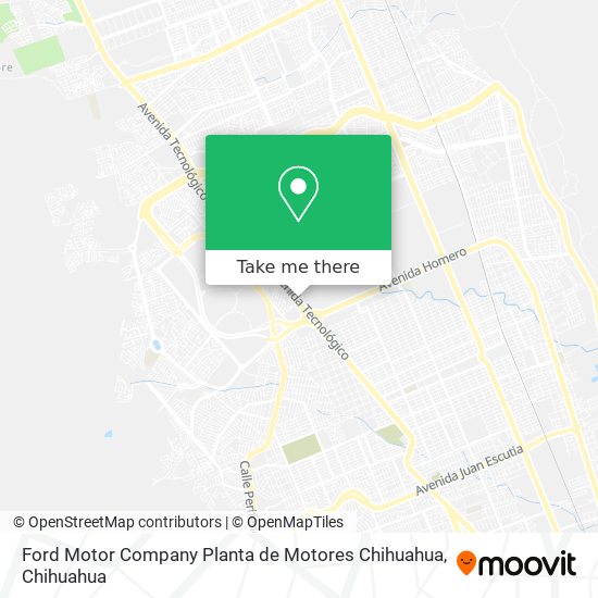 Ford Motor Company Planta de Motores Chihuahua map