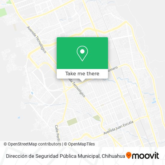 Mapa de Dirección de Seguridad Pública Municipal