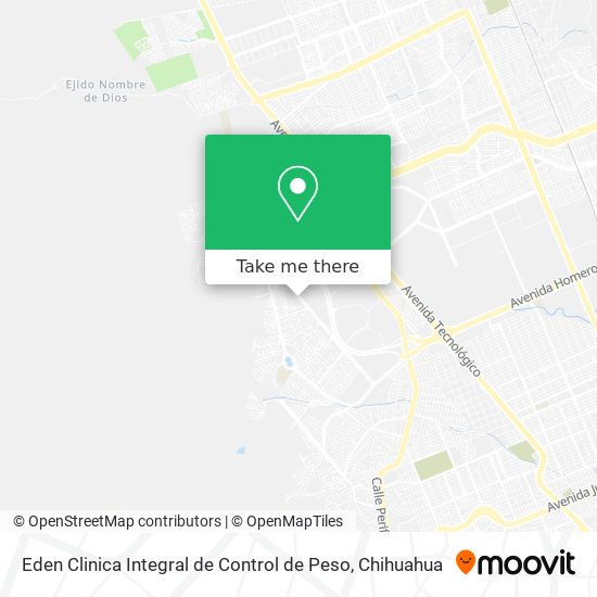 Mapa de Eden Clinica Integral de Control de Peso