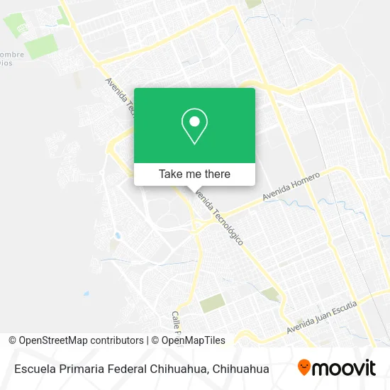 Mapa de Escuela Primaria Federal Chihuahua