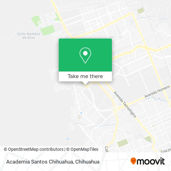 Academia Santos Chihuahua map