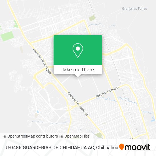 U-0486 GUARDERIAS DE CHIHUAHUA AC map