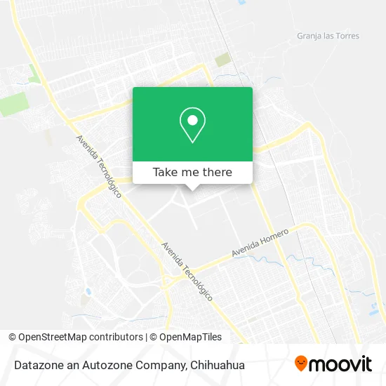 Datazone an Autozone Company map