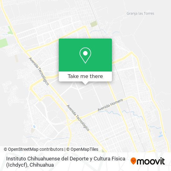 Instituto Chihuahuense del Deporte y Cultura Física (Ichdycf) map