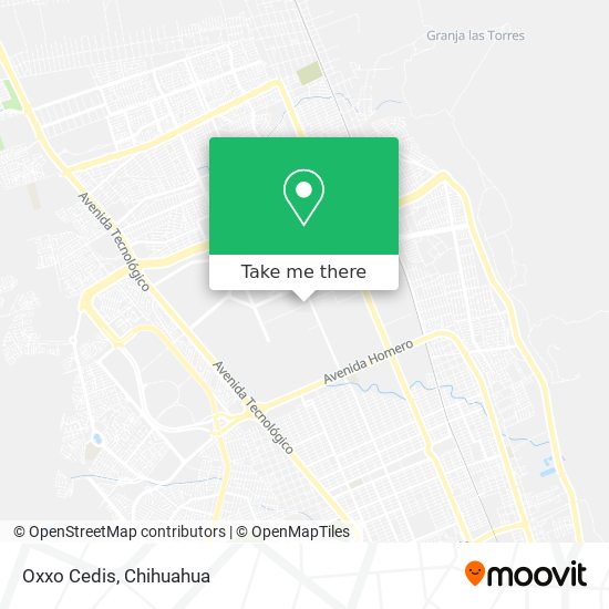 Oxxo Cedis map