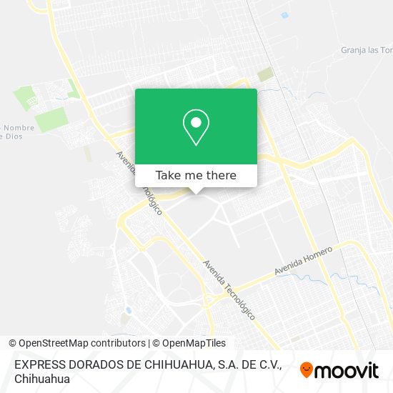 Mapa de EXPRESS DORADOS DE CHIHUAHUA, S.A. DE C.V.