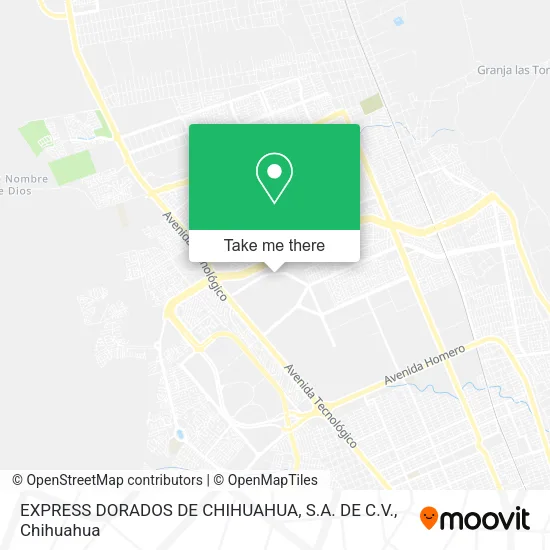Mapa de EXPRESS DORADOS DE CHIHUAHUA, S.A. DE C.V.