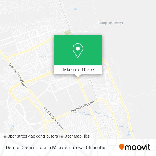 Mapa de Demic Desarrollo a la Microempresa