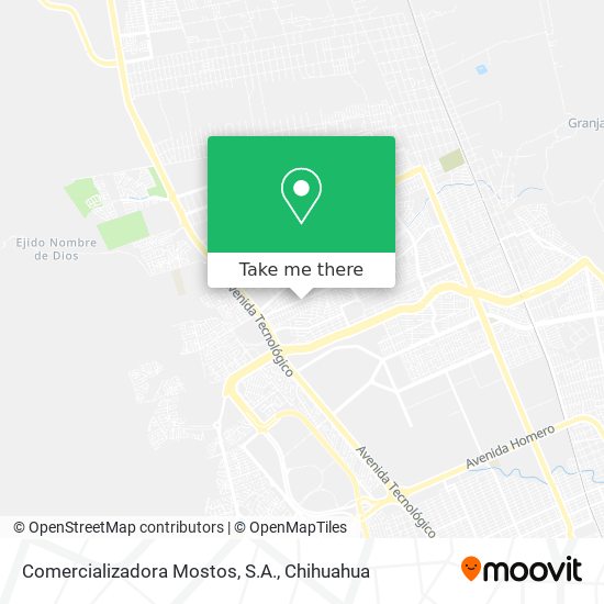 Comercializadora Mostos, S.A. map