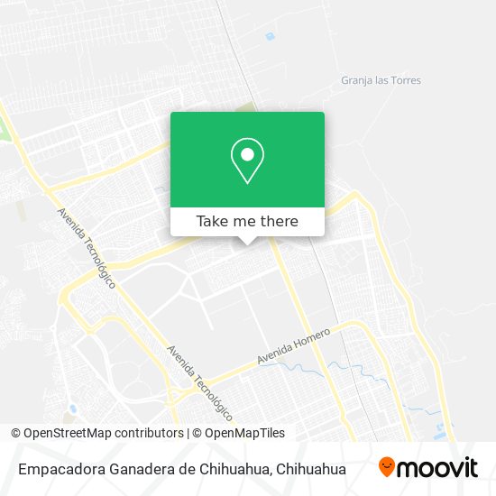 Mapa de Empacadora Ganadera de Chihuahua