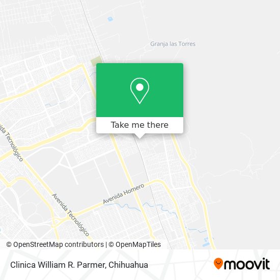 Clinica William R. Parmer map