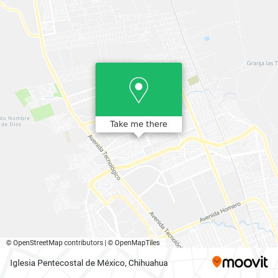 Iglesia Pentecostal de México map
