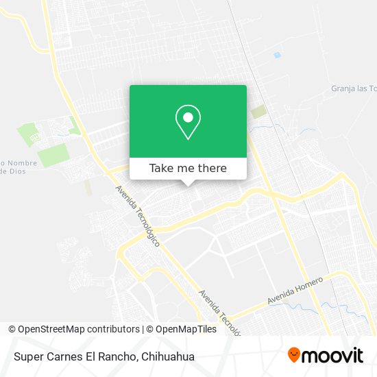 Mapa de Super Carnes El Rancho