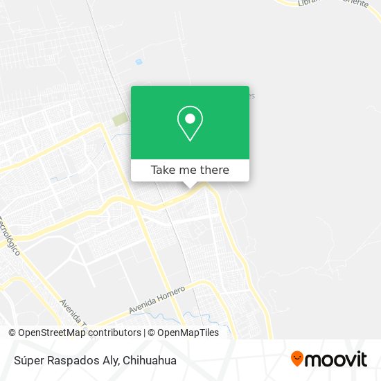 Súper Raspados Aly map