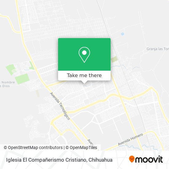 Iglesia El Compañerismo Cristiano map