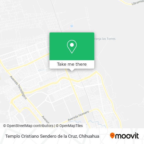 Templo Cristiano Sendero de la Cruz map