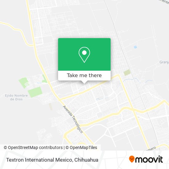 Textron International Mexico map