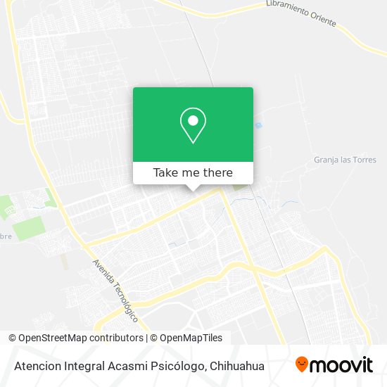 Mapa de Atencion Integral Acasmi Psicólogo