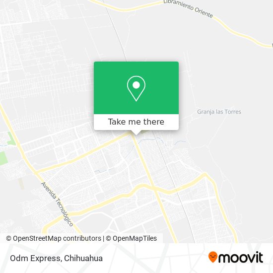 Mapa de Odm Express