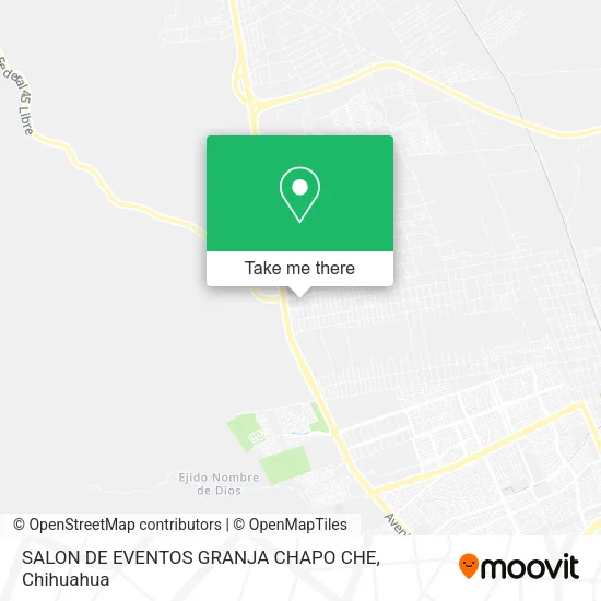SALON DE EVENTOS GRANJA CHAPO CHE map