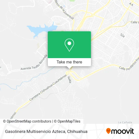 Gasolinera Multiservicio Azteca map