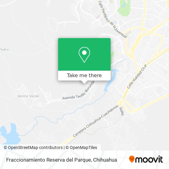 Fraccionamiento Reserva del Parque map