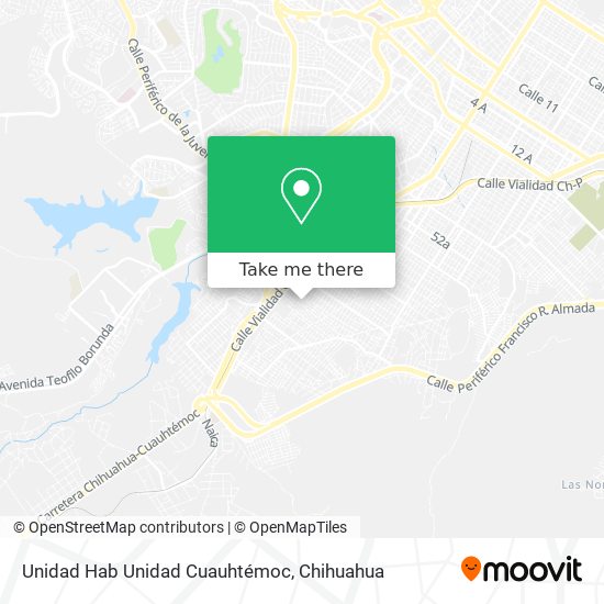 Unidad Hab Unidad Cuauhtémoc map